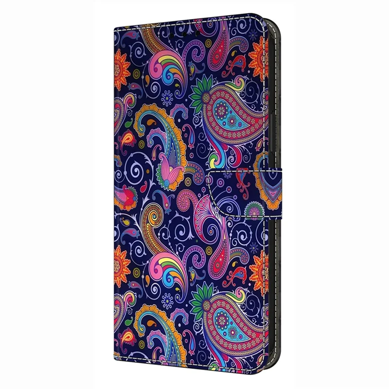 For Xiaomi Redmi Note 14 Pro 4G Wallet Case Pattern Printing Stand Leather Flip Phone Cover - Ethnic Vine