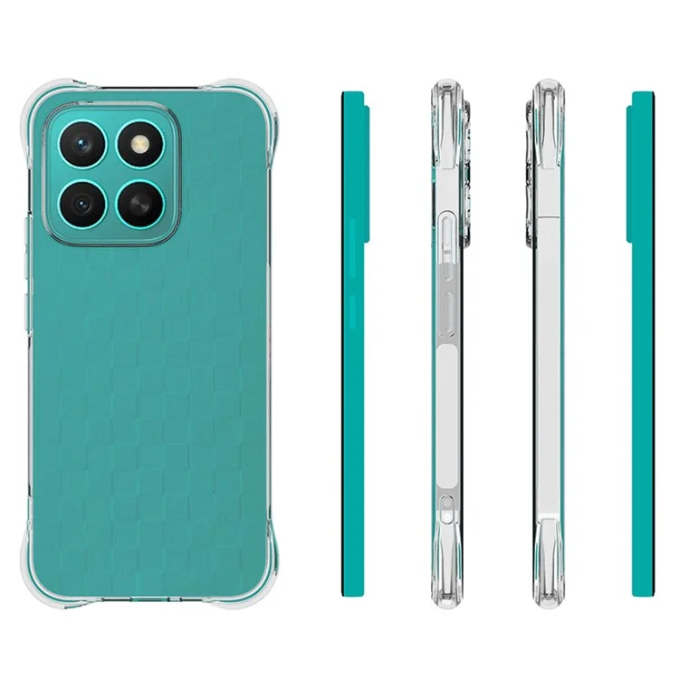 Чехол для телефона For Honor X8c 4G TPU, нескользящий, прозрачный чехол для мобильного телефона