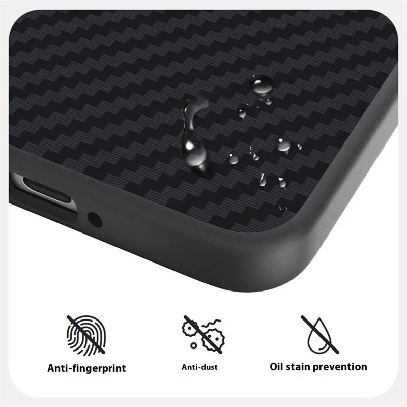 ABEEL For Xiaomi 15 Ultra Magnetic Case Carbon Fiber Texture Back Cover - Black  /  Blue
