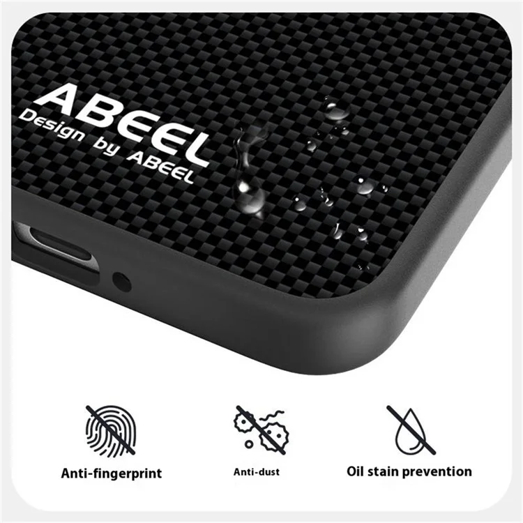 ABEEL для Xiaomi 15 Ultra Чехол, совместимый с MagSafe, с печатным ПК, TPU, алюминиевым сплавом и кожаной отделкой - Черный