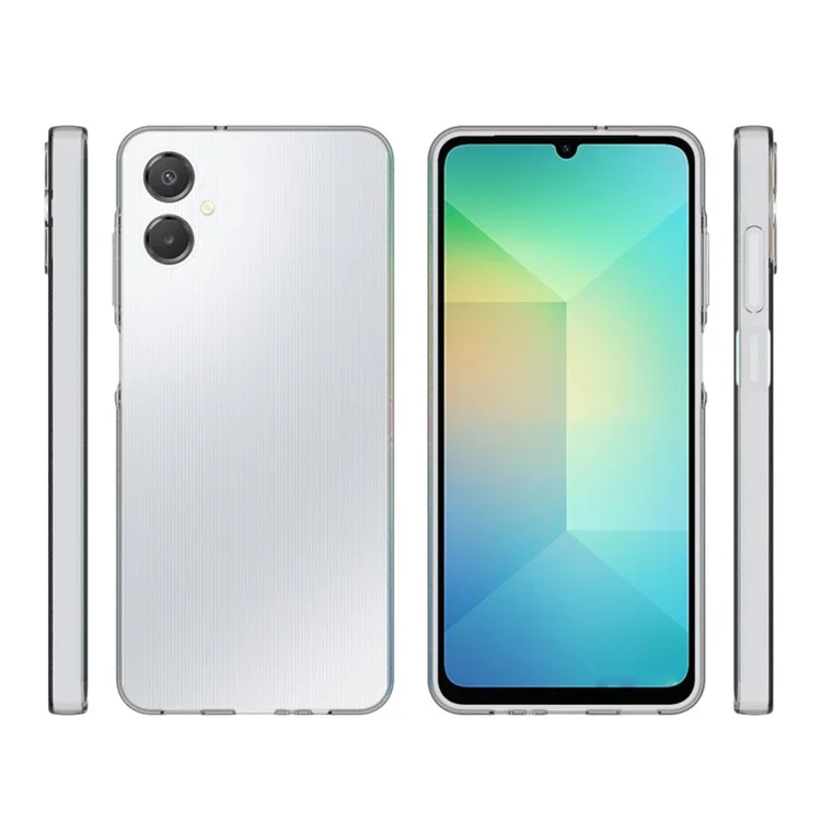 Per Samsung Galaxy A06 5G Custodia Telefono Trasparente Resistente all'Acqua Custodia Posteriore in TPU