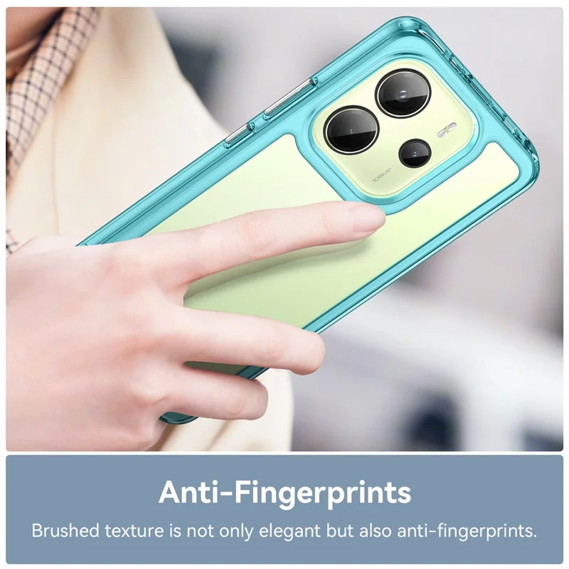 For Xiaomi Redmi Note 14 4G (164.84mm) Case TPU + Acrylic Protective Clear Phone Cover - Transparent Blue