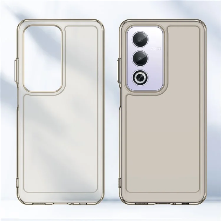 TPU Hülle für Oppo A80 5G / A3x 5G (China) / K12x 5G (Indien) / A3 Vitality Edition (China) / A3 Pro (Global) 5G Smartphone Rückseite - Transparent Grau