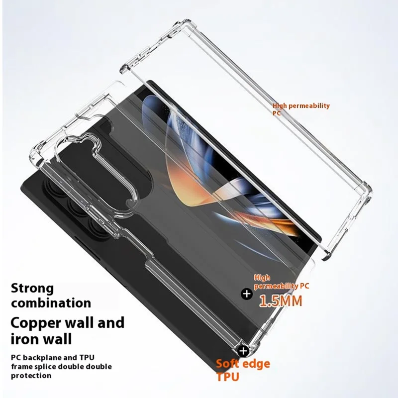 Bulk Purchasing For Samsung Galaxy Z Fold5 5G Case Reinforced Corners TPU + PC 1.5mm Shockproof Phone Cover