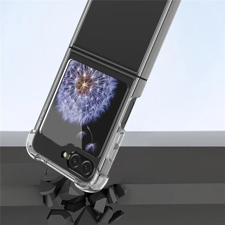 Compra a granel para funda de Samsung Galaxy Z Flip6 5G con esquinas reforzadas TPU + PC de 1,5 mm, anticaídas
