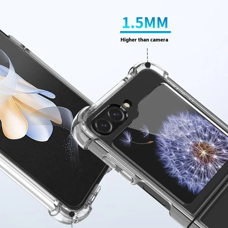 Bulk Purchasing For Samsung Galaxy Z Flip5 5G Case Reinforced Corners TPU + PC 1.5mm Shockproof Phone Cover
