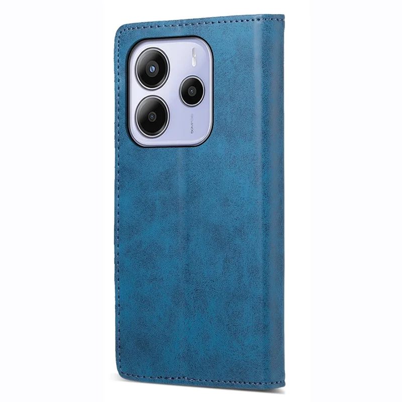 For Xiaomi Redmi Note 14 4G (164.84mm) Wallet Case RFID Blocking PU Leather Phone Cover - Blue