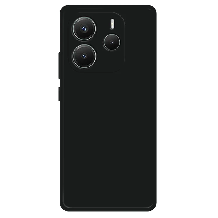 For Xiaomi Redmi Note 14 5G TPU Case Straight Edge Protection Phone Cover - Black