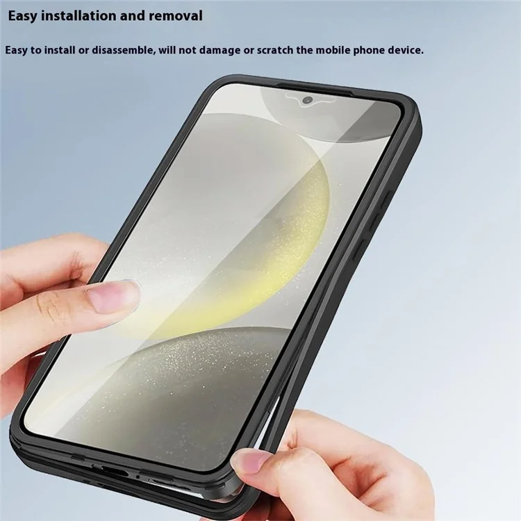 Für Xiaomi Redmi Note 14 Pro 5G / 14 Pro+ 5G Hülle Acryl + TPU Transparente Handyhülle mit PET Displayschutzfolie - Schwarz
