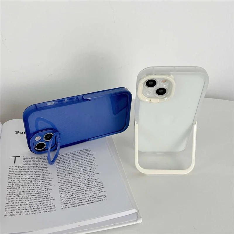 Anti-drop Phone Case for iPhone 14 Pro Max, Supporting Kickstand Camera Protection Phone Protective Back Cover - Green