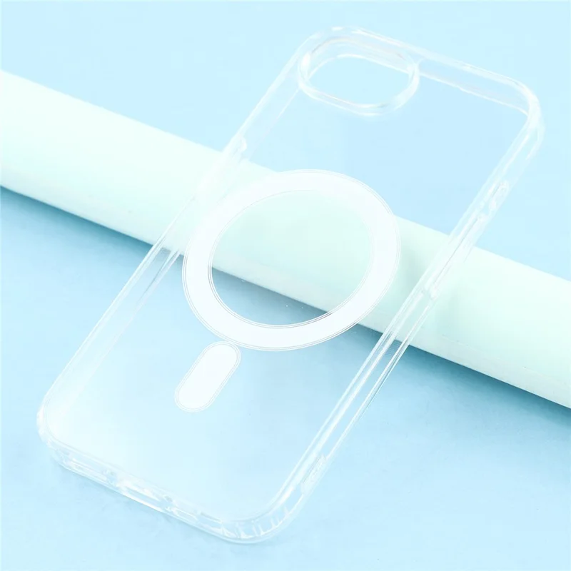 Funda magnética para iPhone 16e Cubierta de teléfono transparente de Acrílico+TPU
