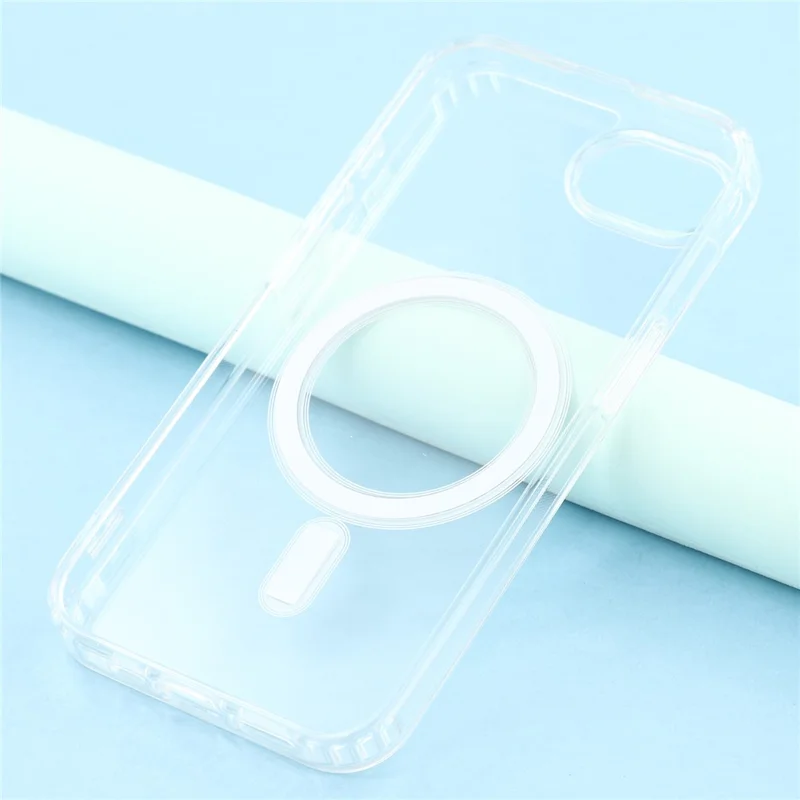 Funda magnética para iPhone 16e Cubierta de teléfono transparente de Acrílico+TPU