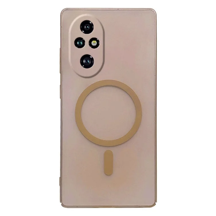 Cover per For Honor 200 Pro 5G Compatibile con MagSafe, Ritagli Precisi, Cover per Telefono in PC Opaco - Oro Desert