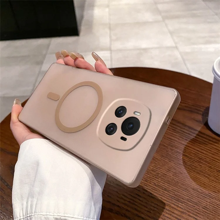 Чехол для Honor Magic6 5G, совместимый с MagSafe, с точными вырезами, матовый пластиковый чехол - Золотой пустыни