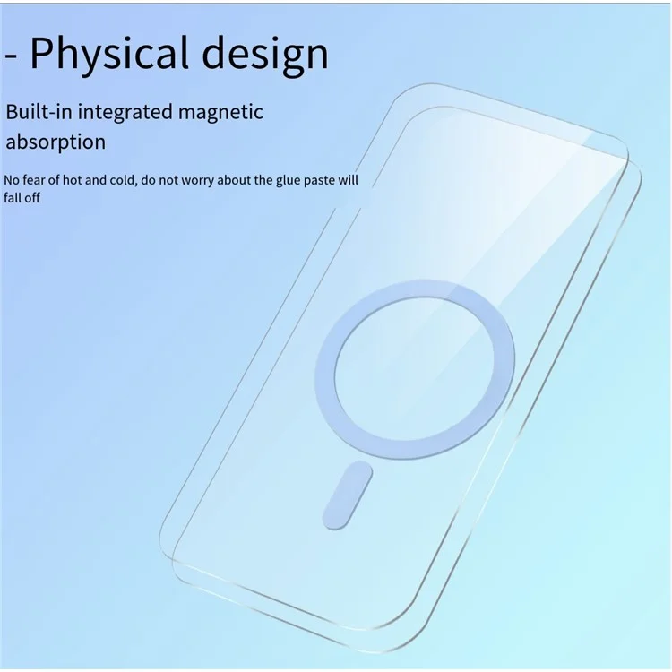For iPhone 16 Pro Case Compatible with MagSafe Clear PC + TPU Sealed Magnetic Phone Cover - Black