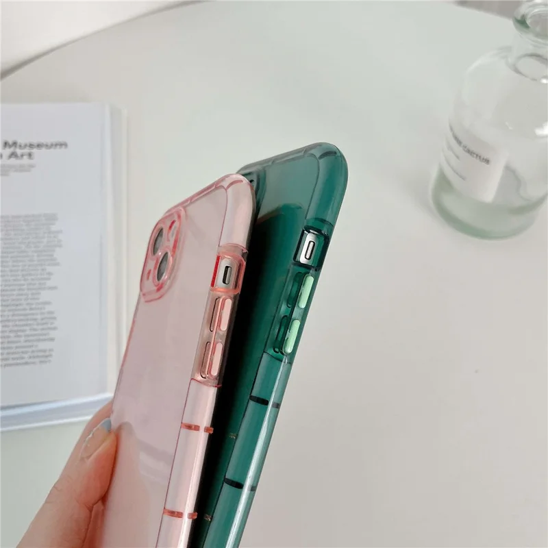 For iPhone 14 Plus Luminous Noctilucent Phone Case Drop-proof Protective TPU Back Cover - Transparent Yellow