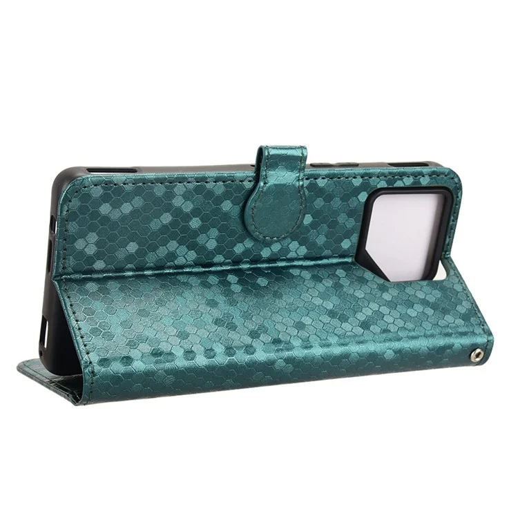 Per Asus ROG Phone 9 5G / ROG Phone 9 Pro 5G Cover a Portafoglio con Motivo a Puntini Stampato in Pelle PU - Verde