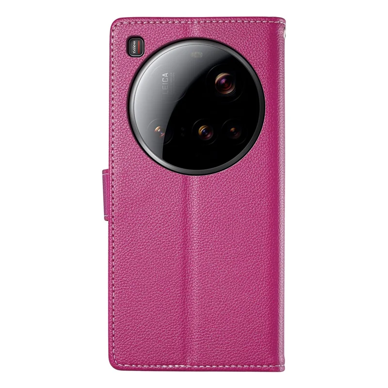 For Xiaomi 15 Ultra Stand Case Litchi Texture Leather Wallet Phone Cover Magnetic Snap - Rose