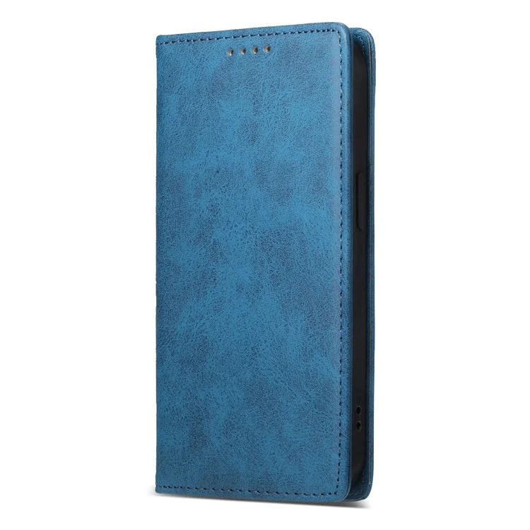 Pour Samsung Galaxy S25 Edge Étui Portefeuille avec Blocage RFID en Cuir PU - Bleu