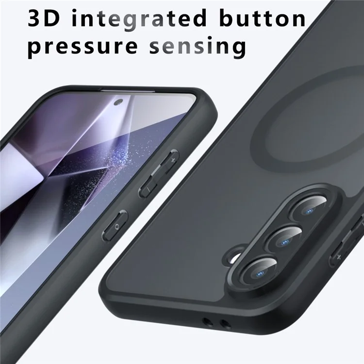 Capa para Samsung Galaxy A56 5G Compatível com MagSafe TPU + PC Acabamento Fosco Toque Suave Proteção de Celular