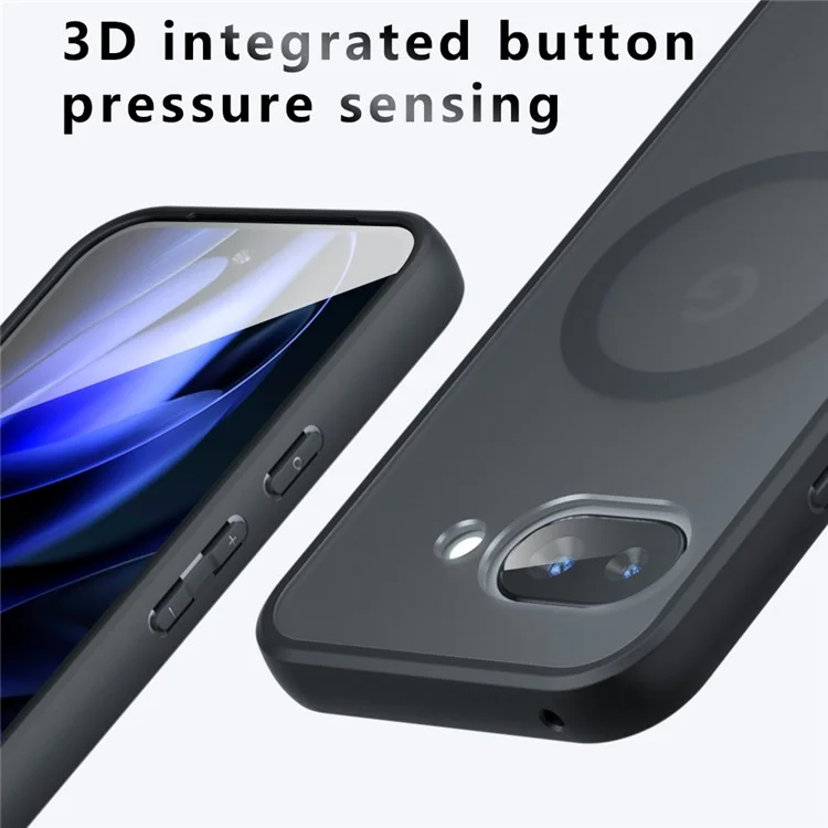 For Google Pixel 9a Case Compatible with MagSafe TPU + PC Matte Skin Touch Phone Cover