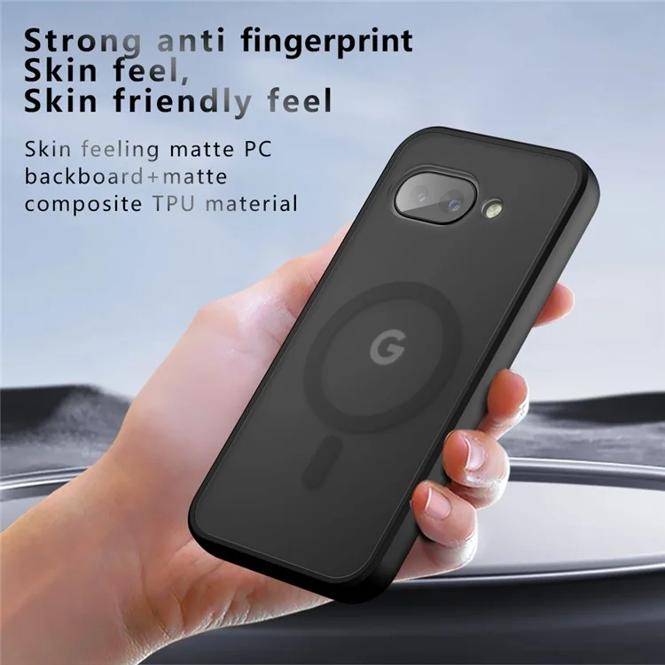 For Google Pixel 9a Case Compatible with MagSafe TPU + PC Matte Skin Touch Phone Cover
