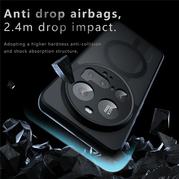 For Xiaomi 15 Ultra Case Compatible with MagSafe TPU + PC Matte Skin Touch Phone Cover