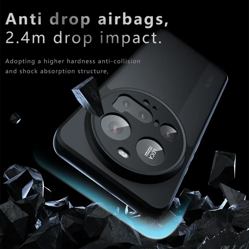 For Xiaomi 15 Ultra Case Skin-Touch TPU + PC Matte Phone Shell, Transparent Black