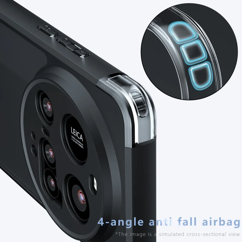 For Xiaomi 15 Ultra Case Skin-Touch TPU + PC Matte Phone Shell, Transparent Black