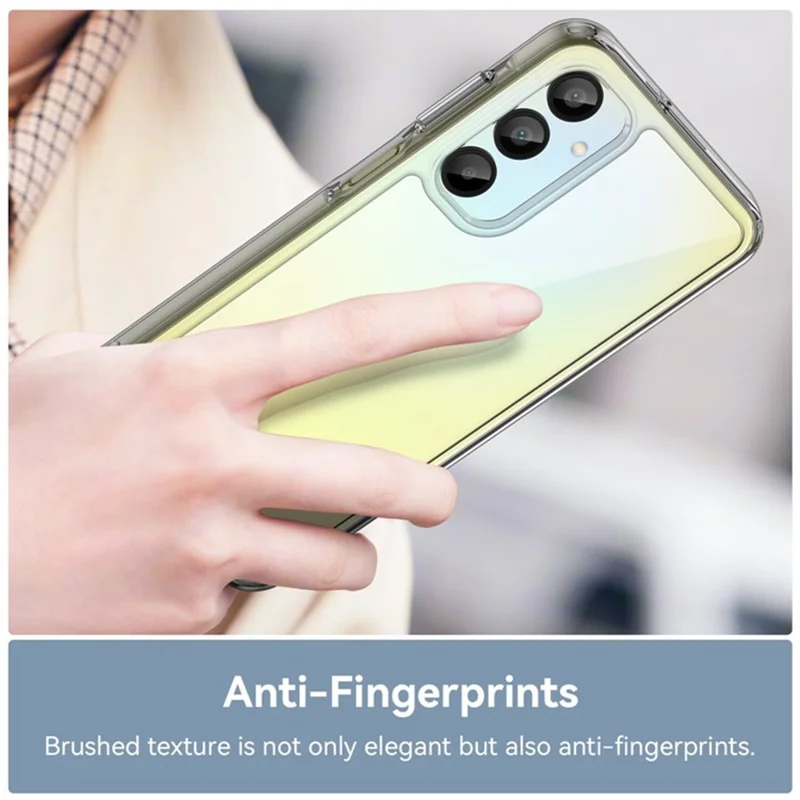 Funda WANLONFENG MF2 Serie para Samsung Galaxy A16 5G / A16 4G de TPU y Acrílico Transparente con 2 Láminas de Vidrio Templado