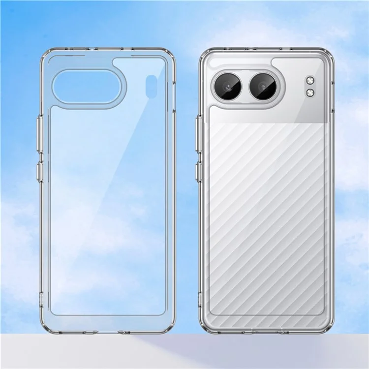 WANLONFENG MF2 Series For OnePlus Nord 4 Case TPU Acrylic Clear Phone Cover with 2Pcs Tempered Glass Film