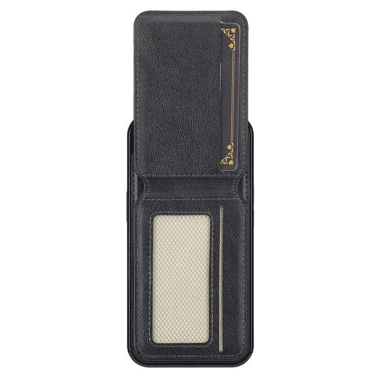 LC.IMEEKE L3 Funda Magnética con Tarjetero Desmontable de Cuero y TPU para iPhone 16e - Negro