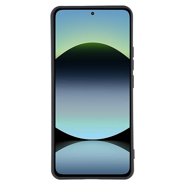 Чехол для Xiaomi Redmi Note 14 4G (163.25 мм) TPU мягкий противоцарапный с волоконной подкладкой - Черный