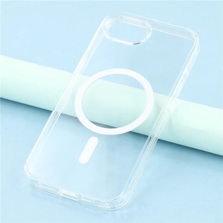 Cover per iPhone 16e Compatibile con MagSafe TPU + PC Cover Posteriore Trasparente