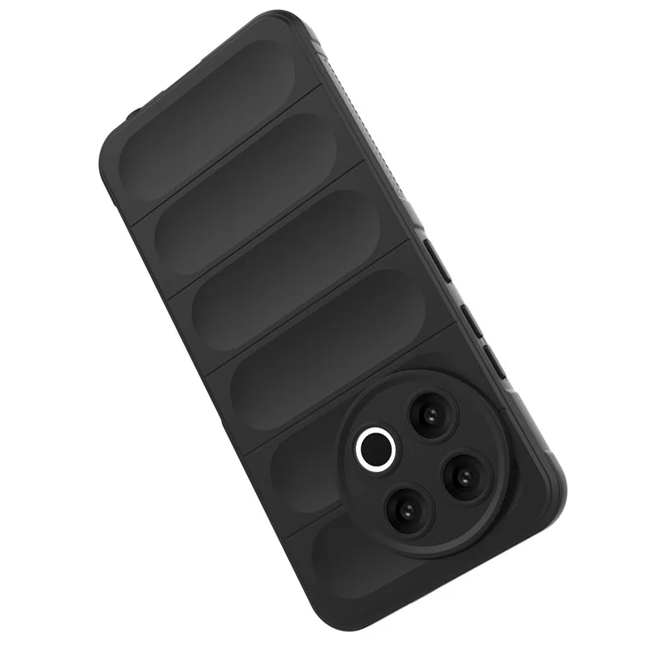 For TECNO Spark 30 Pro 4G Case Anti-Drop Soft TPU Rugged Phone Back Cover - Black