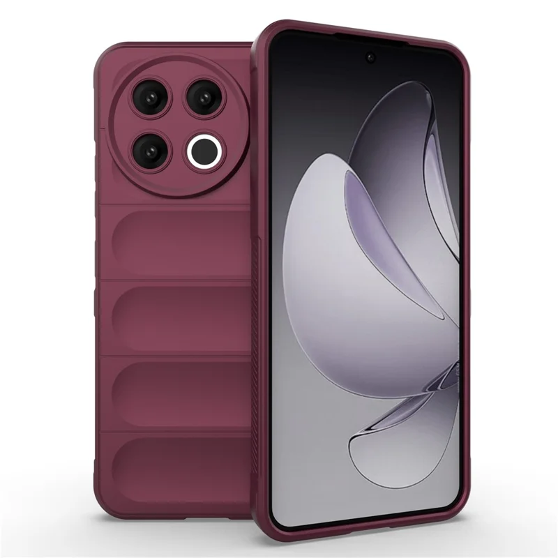 For TECNO Spark 30 Pro 4G Case Anti-Drop Soft TPU Rugged Phone Back Cover - Wine Red