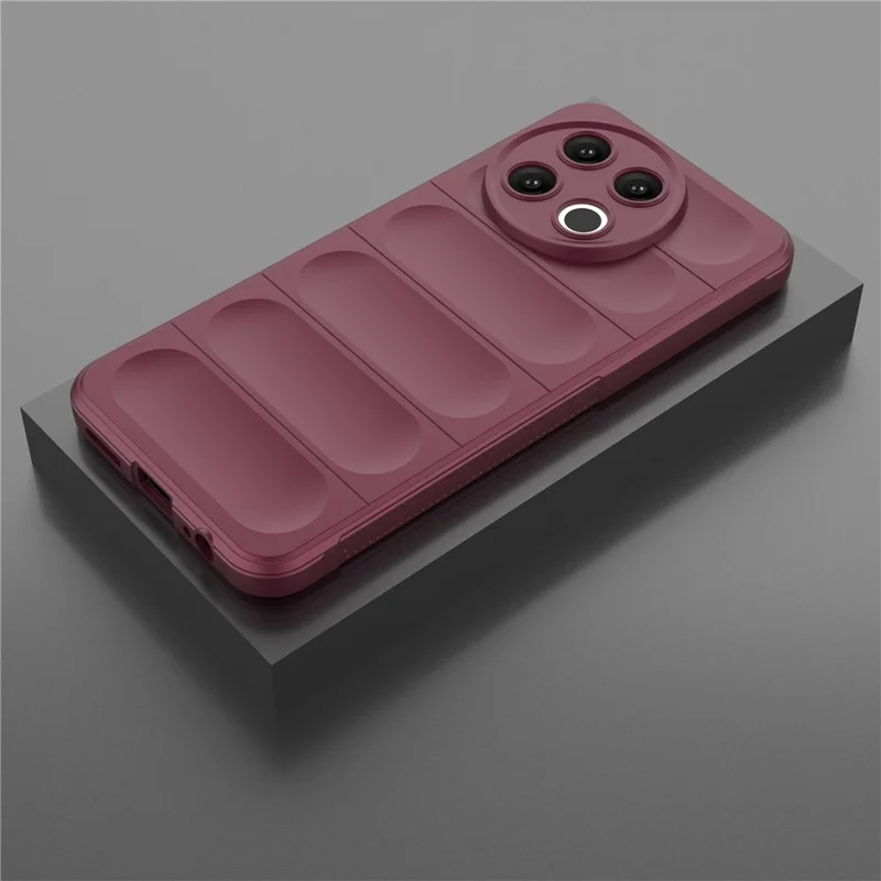 For TECNO Spark 30 Pro 4G Case Anti-Drop Soft TPU Rugged Phone Back Cover - Wine Red