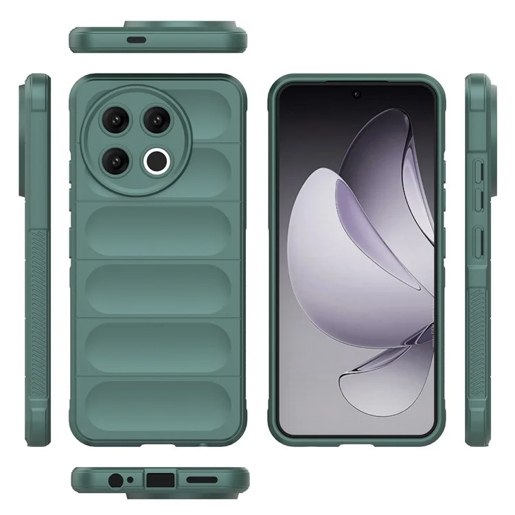 For TECNO Spark 30 Pro 4G Case Anti-Drop Soft TPU Rugged Phone Back Cover - Green