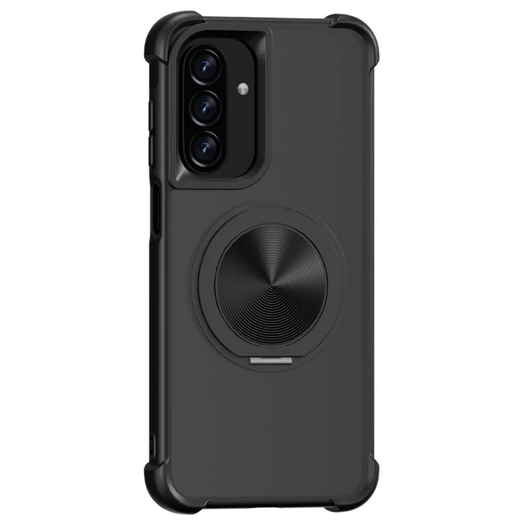Capa para Samsung Galaxy A26 5G Compatível com MagSafe, Design de Veias com Suporte, TPU + PC - Preto