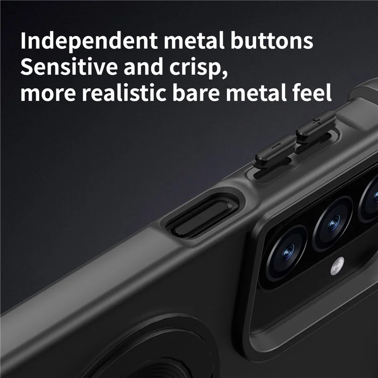 Capa para Samsung Galaxy A26 5G Compatível com MagSafe, Design de Veias com Suporte, TPU + PC - Preto