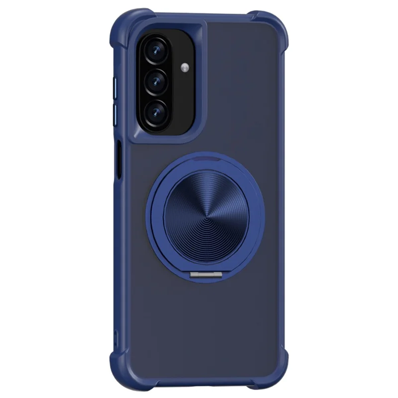 For Samsung Galaxy A26 5G Magnetic Case CD Vein Kickstand TPU + PC Phone Cover - Dark Blue