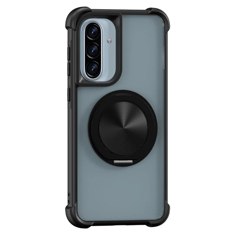 For Samsung Galaxy A36 5G Case Compatible with MagSafe CD Vein Kickstand TPU + PC Phone Cover - Black