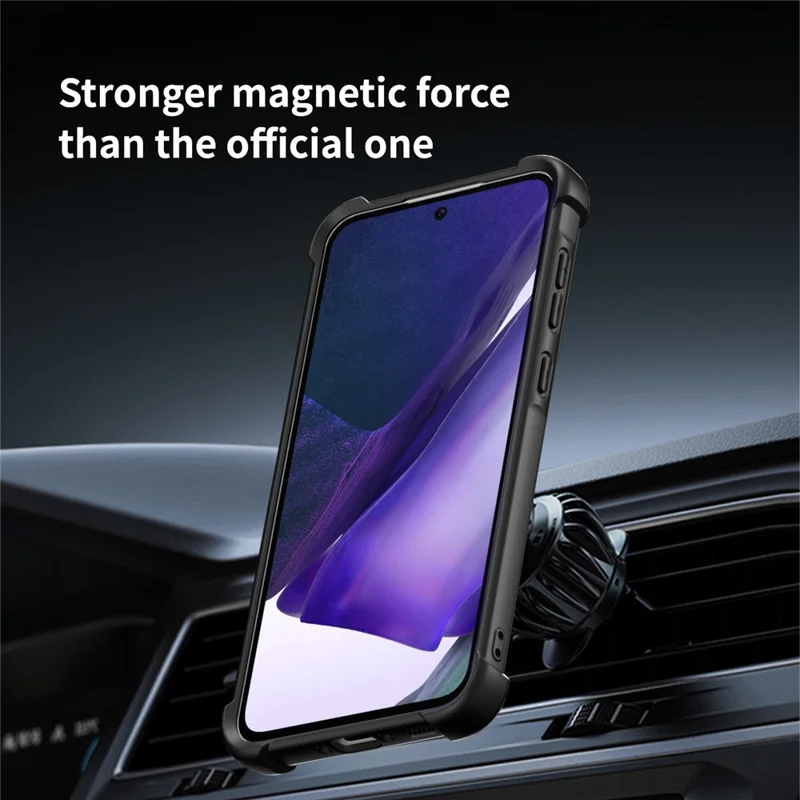 For Samsung Galaxy A36 5G Case Compatible with MagSafe CD Vein Kickstand TPU + PC Phone Cover - Black