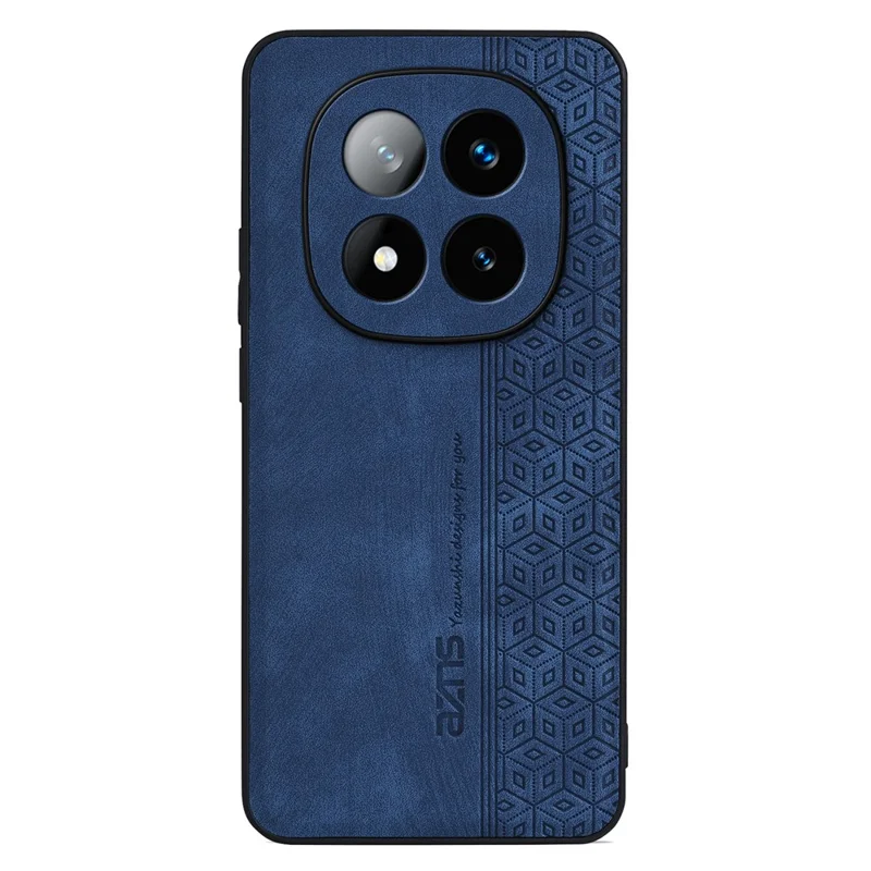 AZNS For Xiaomi Redmi Note 14 Pro 4G Case Protective PU Leather Covered TPU Phone Shell - Blue