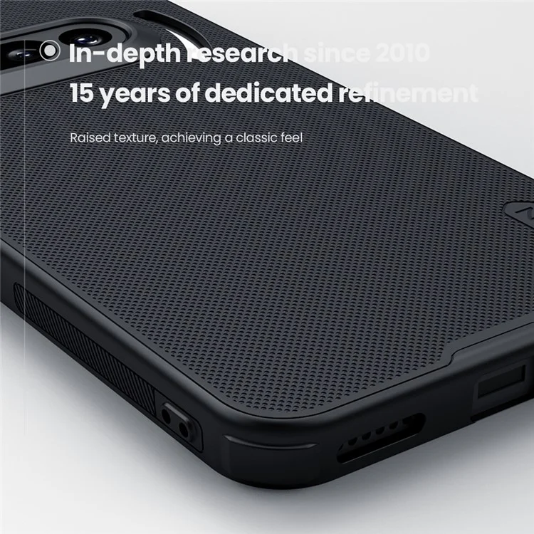 NILLKIN Frosted Shield Pro For Nothing Phone (3a) Case Matte PC + TPU Phone Cover - Black