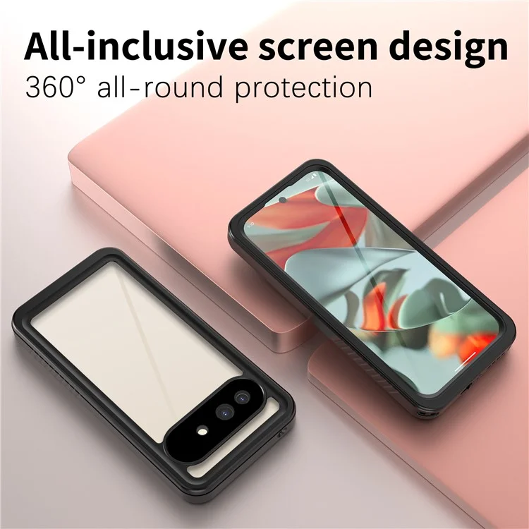 REDPEPPER FS Серия для чехла Google Pixel 9a IP68 Водонепроницаемый Прозрачный Задний Панельный Чехол для Телефона