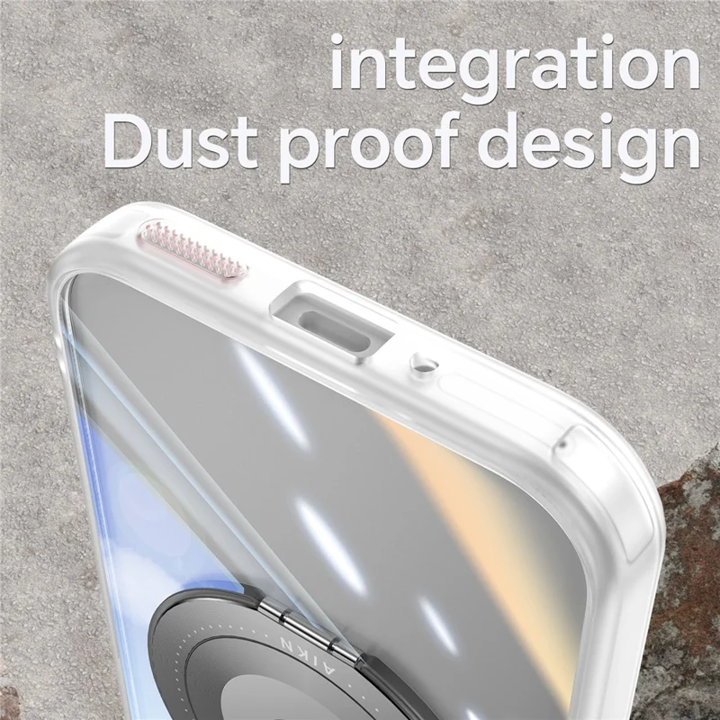 For Google Pixel 9 Pro XL Magnetic Case PC + TPU Phone Cover with Rotating Metal Kickstand, Lens Protector - Matte White