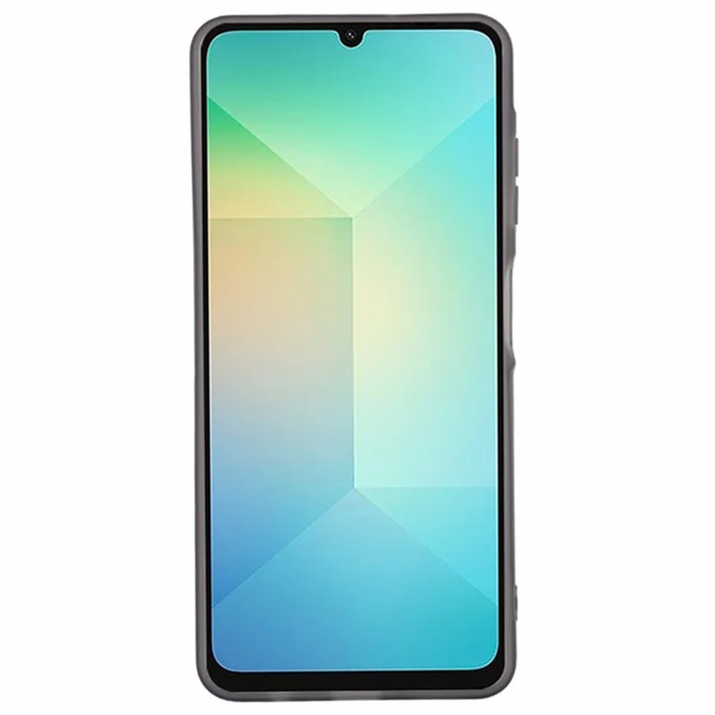 WANLONFENG DKSM2 Serie für Samsung Galaxy A06 4G Hülle TPU Transparente Handyhülle mit 2 Stück Displayschutzfolie / Elektrolytisch beschichteter Objektivrahmen - Transparent Schwarz
