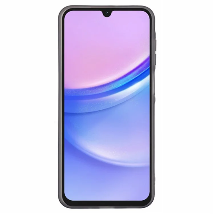 WANLONFENG DKSM2 Series For Samsung Galaxy A16 5G / 4G Case TPU Clear Phone Cover with 2Pcs Screen Film / Electroplated Lens Frame - Transparent Black