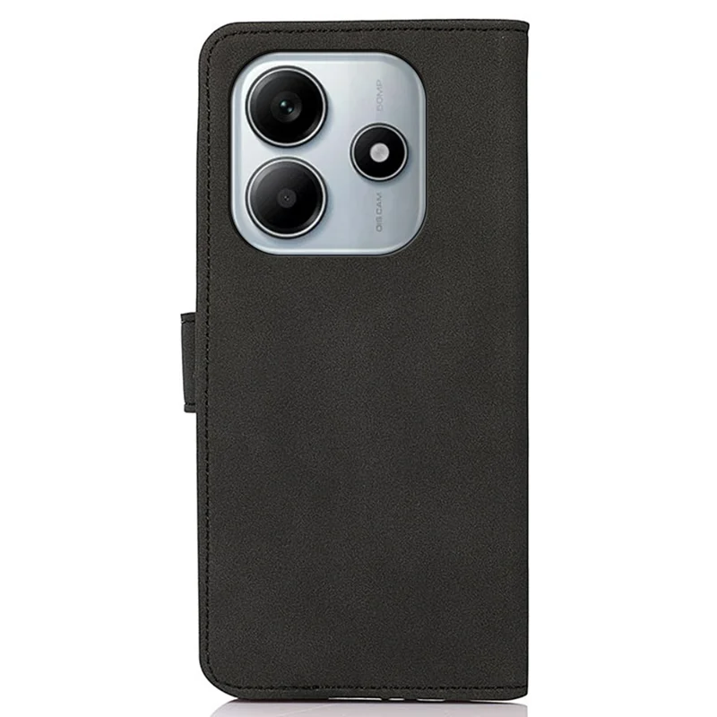 KHAZNEH Per Xiaomi Redmi Note 14 4G (164,84x78,15x8,16mm) Cover in Pelle PU Portafoglio con Supporto per Telefono - Nero